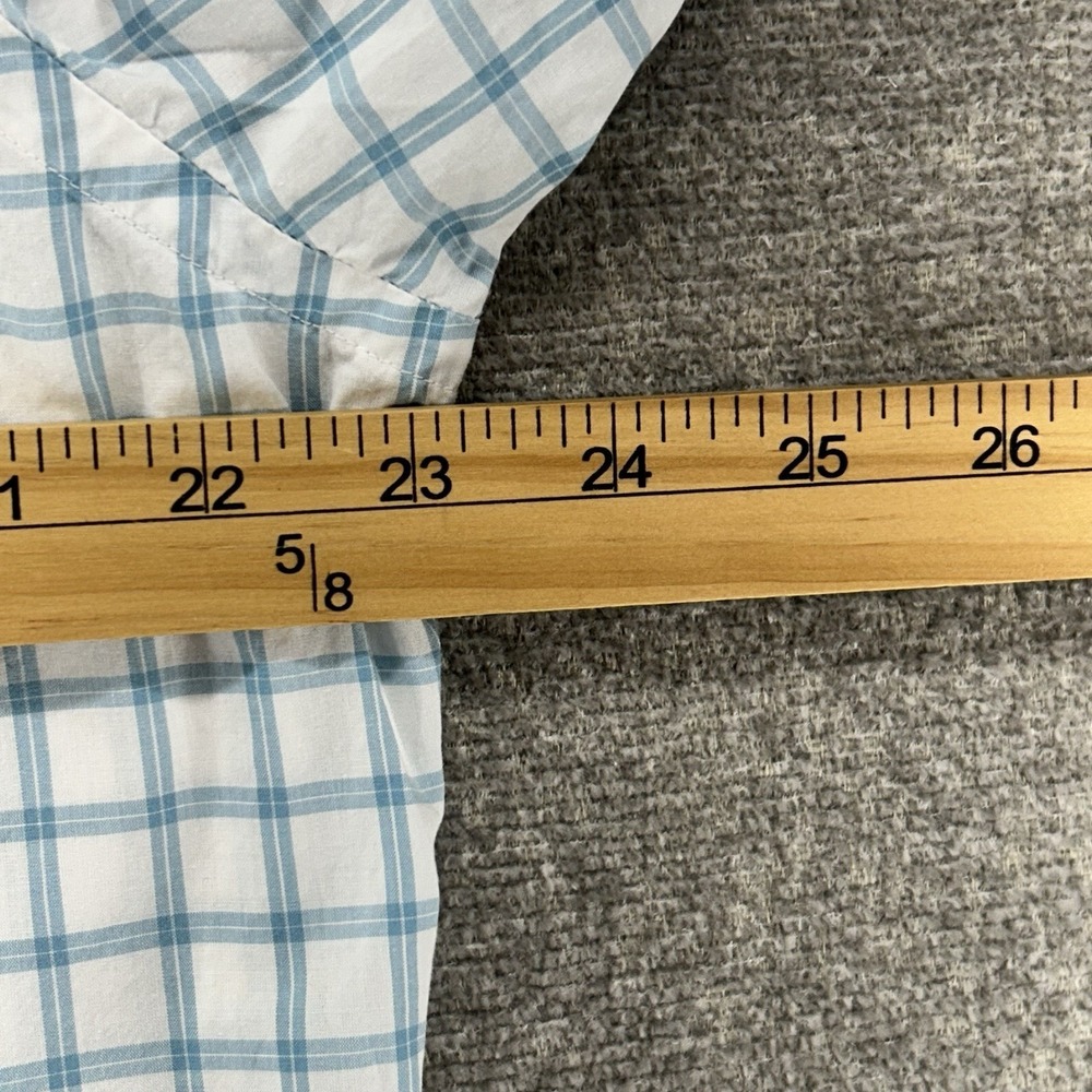 Rodd & Gunn Sports Fit Long Sleeve Shirt Men Size XL White Blue Plaid - Picture 6 of 8